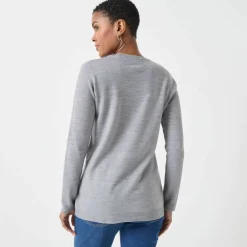 Pull col V, toucher doux