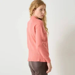 Pull effet cache-coeur boutons "bijou"