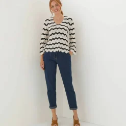 Pull fantaisie, manches pagodes