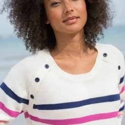 Pull marinière manches longues rayé