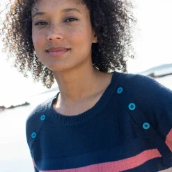 Pull marinière manches longues rayé