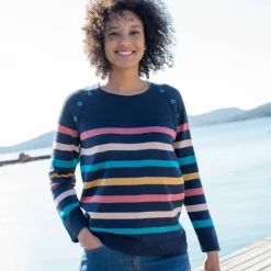 Pull marinière manches longues rayé