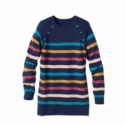 Pull marinière manches longues rayé