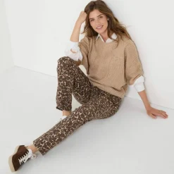 Pull poncho manches coudes, maille anglaise et torsades