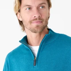 Pull pur coton col camionneur