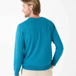 Pull pur coton col rond