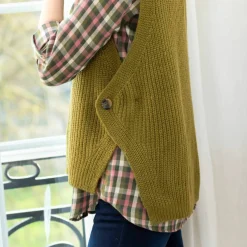 Pull sans manches, forme boite