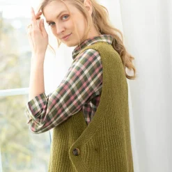 Pull sans manches, forme boite