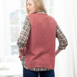 Pull sans manches, forme boite