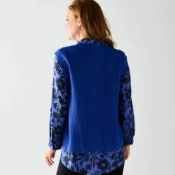Pull sans manches, maille anglaise fantaisie
