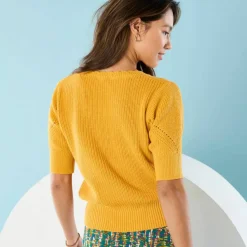 Pull Spécial Petites col rond boutonné