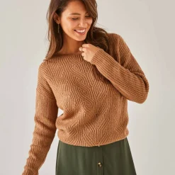 Pull spécial petites, maille perlée