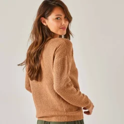 Pull spécial petites, maille perlée