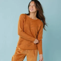 Pull spécial petites, maille perlée