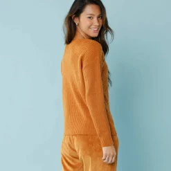 Pull spécial petites, maille perlée