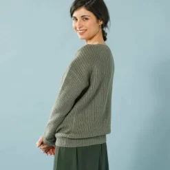Pull spécial petites, maille perlée