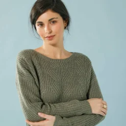 Pull spécial petites, maille perlée