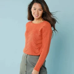 Pull spécial petites, maille perlée