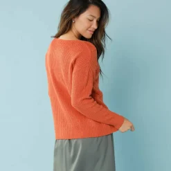 Pull spécial petites, maille perlée