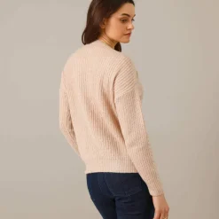 Pull torsadé, maille anglaise