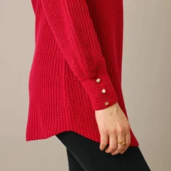 Pull-tunique maille fantaisie