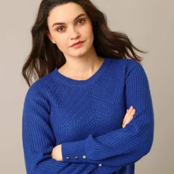 Pull-tunique maille fantaisie