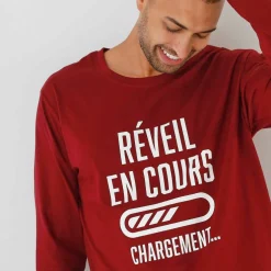 Pyjama col rond à message