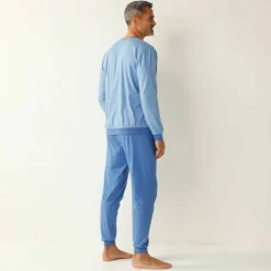Pyjama coton rayé manches longues