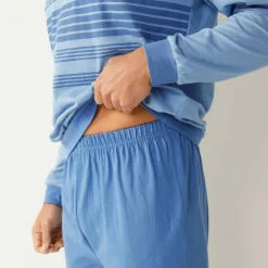 Pyjama coton rayé manches longues