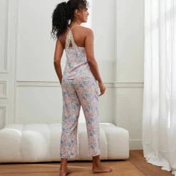 Pyjama court imprimé cachemire