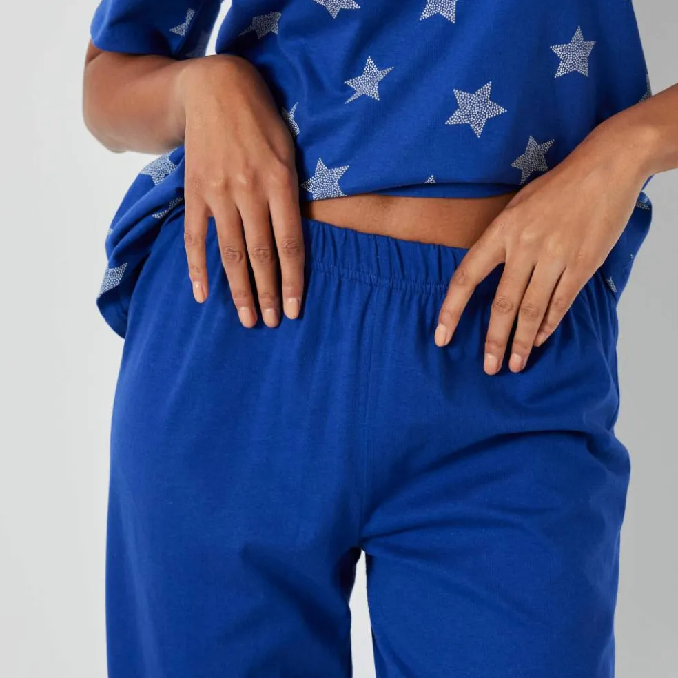 Pyjama court imprimé étoiles