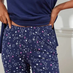 Pyjama court imprimé étoiles