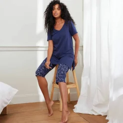 Pyjama court imprimé étoiles