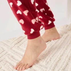 Pyjama "maison", maille polaire toucher peluche
