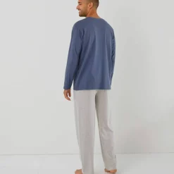 Pyjama message motif toutou manches longues