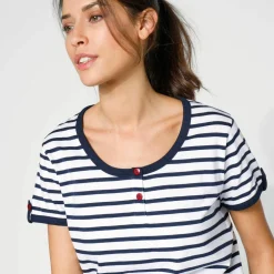 Pyjama pantacourt coton manches courtes