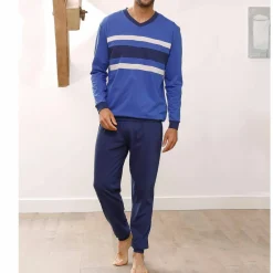 Pyjama pantalong tricolore - lot de 2