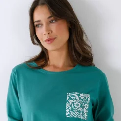 Pyjama pantalon imprimé bicolore Montego