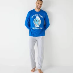 Pyjama pantalon manches longues Schtroumpfs®