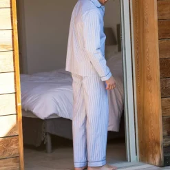 Pyjama rayures popeline coton