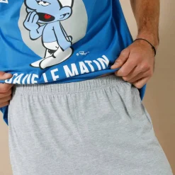 Pyjama short col rond Schtroumpfs®