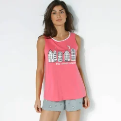 Pyjama short fantaisie ville étoilée