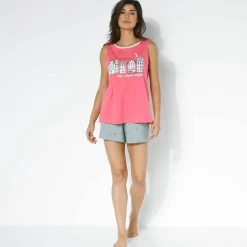 Pyjama short fantaisie ville étoilée