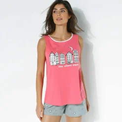 Pyjama short fantaisie ville étoilée