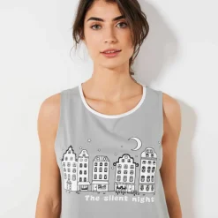 Pyjama short fantaisie ville étoilée