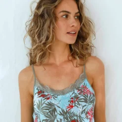 Pyjama short imprimé - coton modal