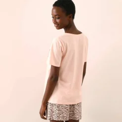 Pyjama short imprimé zèbre