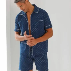 Pyjama short popeline imprimé