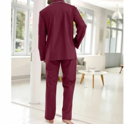 Pyjama uni popeline polyester/coton