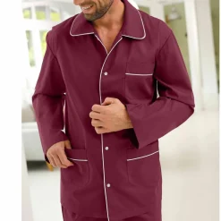 Pyjama uni popeline polyester/coton